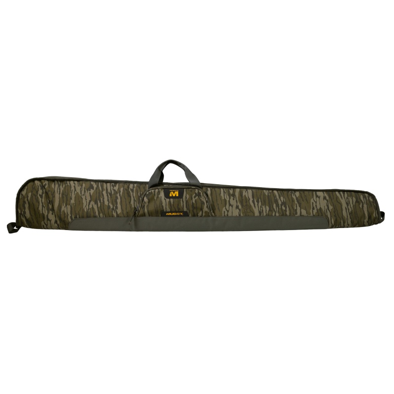 Muddy, Pathfinder Shotgun Case, 52" Long, 600 Denier Construction, Mossy Oak Bottomland