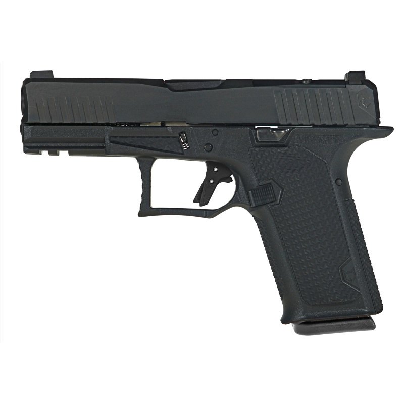 Lone Wolf Distributors, Dusk19, Striker Fired, Semi-Automatic, Polymer Frame Pistol, Compact, 9Mm, 4.02" Black Barrel, Matte Finish, Black Frame And Slide, Rmr Compatible Optic Cut, Black Rear Sight And White Dot Front Sight, 15 Rounds, 1 Magazine