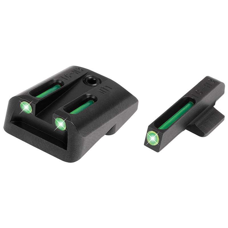 Truglo, Brite-Site Tritium/Fiber Optic Sight, Fits 1911 Government, Green