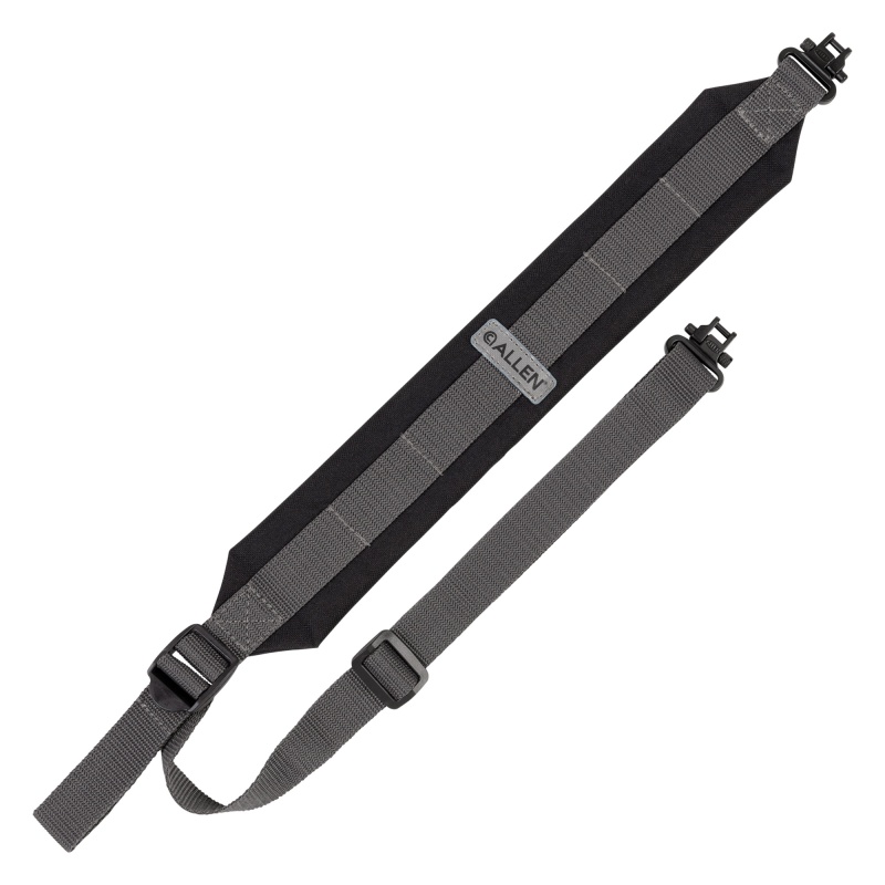Allen Company, Endura Sling, Rugged Fabric Construction, Matte Finish, Black And Gray, Includes Sling Swivels