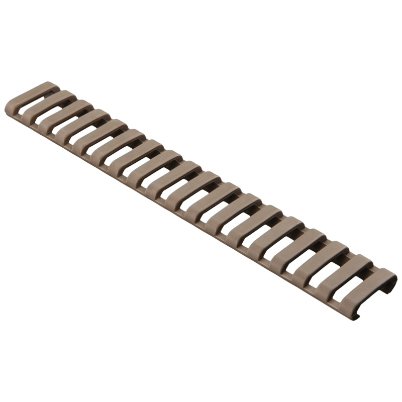Magpul Industries, Ladder Rail Panel, Fits Carbine Length Picatinny Rail, 18 Slots, Polymer Construction, Flat Dark Earth
