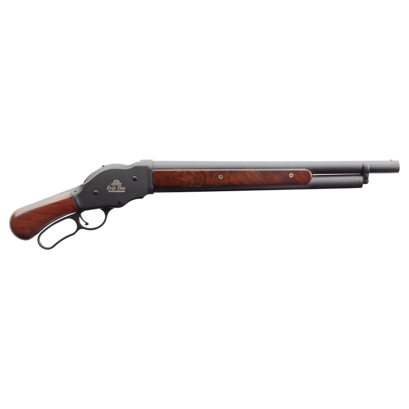 Chiappa Firearms, 1887 Rose Box, Lever Action Shotgun, 12 Gauge, 2.75" Chamber, 18.5" Barrel, Blued Finish, Black, Wood Furniture, 5 Rounds