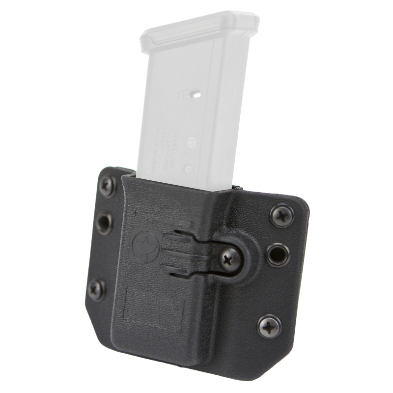 Raven Concealment Systems, Copia, Double Magazine Pouch, Ambidextrous, Fits Most Double Stack Magazines Chambered In 9/40/357Sig, Standard Height Body Shield, Matte Finish, Black