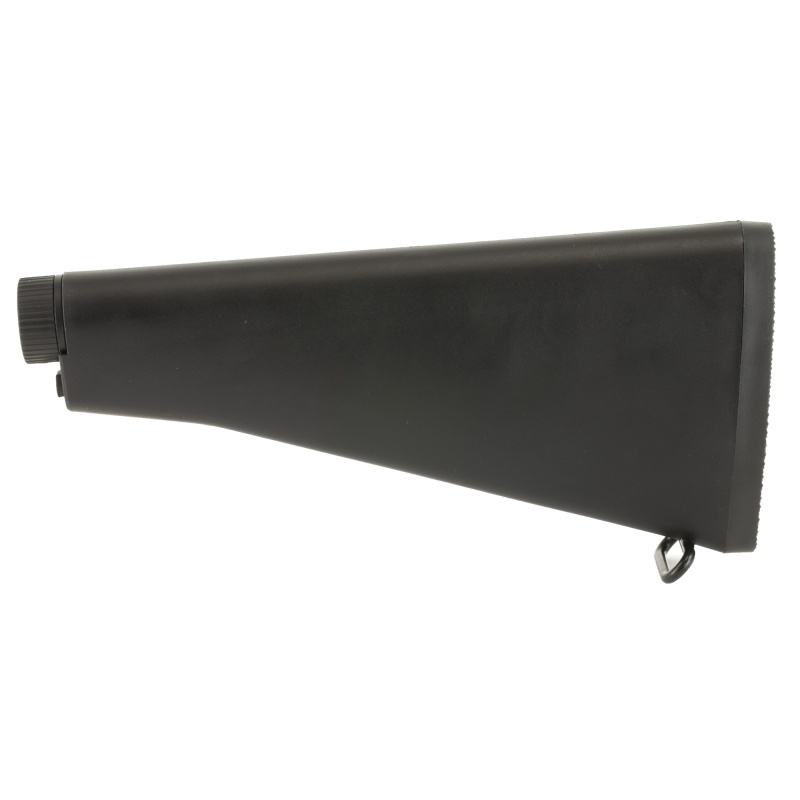 Leapers, Inc. - Utg, Model 4, Stock, Fits Ar-15, Fixed Stock Assembly, With A2 Extension Tube, Recoil Spring, Buffer Assembly, Stock Spacer, And Screw, Black Finish