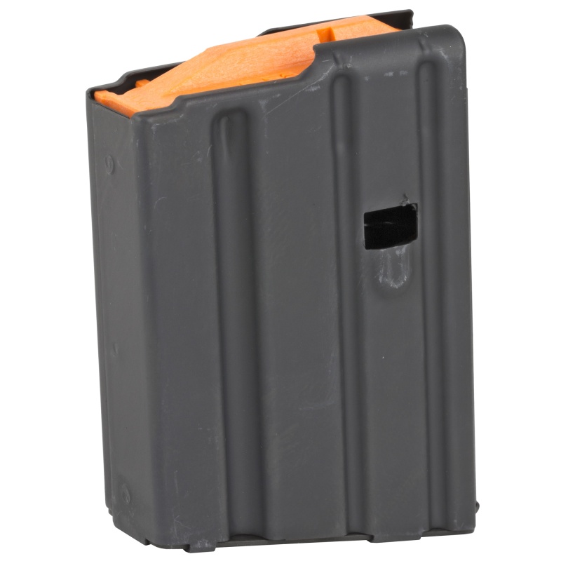 Ammunition Storage Components, Magazine, 223 Remington, Fits Ar-15, 10Rd, Stainless Black, Orange Follower
