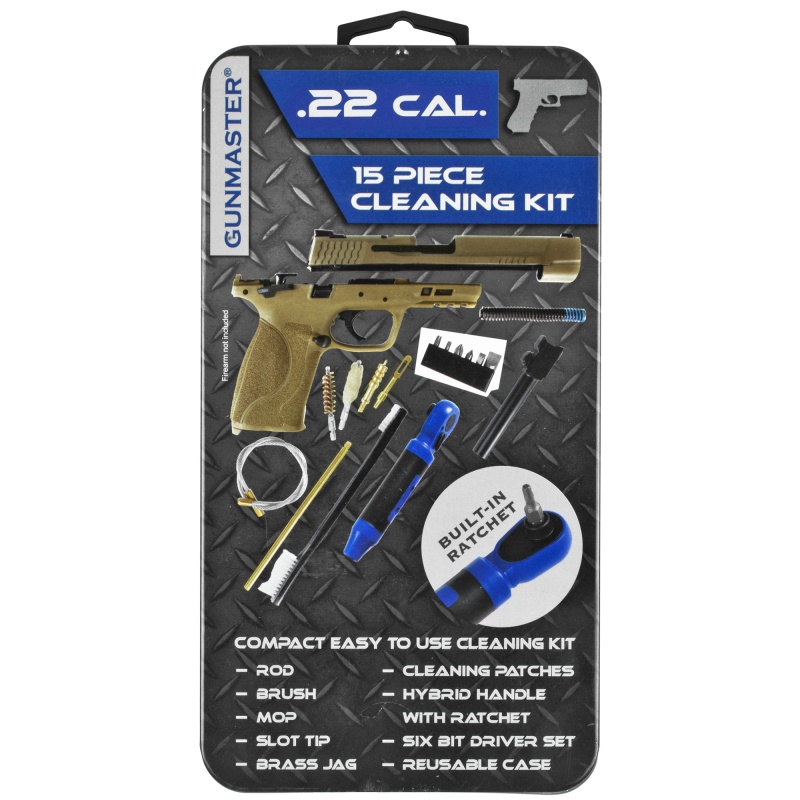 Dac, Gunmaster Universal Rifle Cleaning Kit, 16 Pieces, Comes In Reusable Clamshell