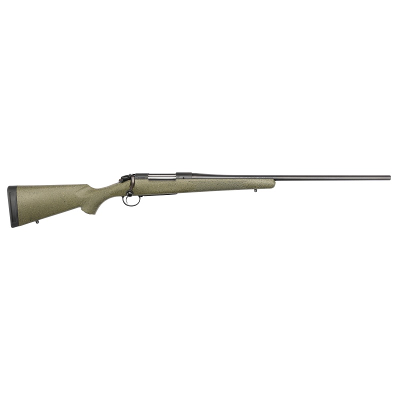Bergara, B-14 Series Hunter Rifle, Bolt Action Rifle, 22-250 Remington, 22" Barrel, Cerakote Finish, Black, Green With Black/Tan Dots Synthetic Stock, Hinged Floorplate, 4 Rounds, Right Hand