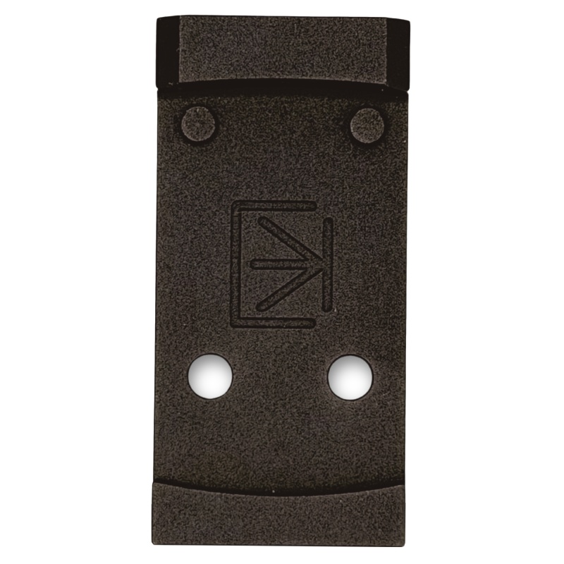 Calculated Kinetics, Dogtag Optic Plate, For Rmsc/Holosun K Footprint, Fits Glock Gen 6, Anodized Finish, Black