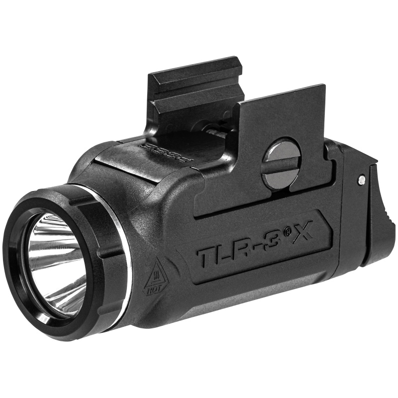 Streamlight, Tlr-3X, Compact Multi-Fuel Weapon Light, Fits Sig P365/X/Xl, Matte Finish, Black, 500 Lumens And 6,500 Candela, Includes Mounting Kit With Key, Paddles, Multi-Tool And (1)-Cr123a Battery