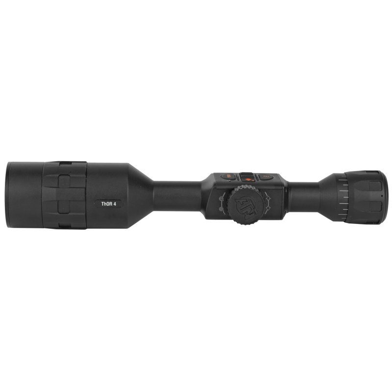 Atn, Thor 4 384, Thermal Rifle Scope, 7-28X75mm, 30Mm Main Body Tube, 384X288 Sensor Resolution, 7 Different Reticles In Red/Green/Blue/White/Black, Full Hd Video Record, Wifi, Gps, Smooth Zoom And Smartphone With Ios Or Android, Matte Finish, Black