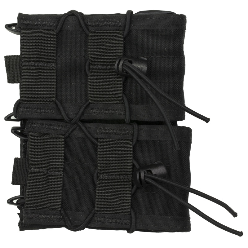 High Speed Gear, Double Rifle Taco, Dual Magazine Pouch, Molle, Fits Most Rifle Magazines, Hybrid Kydex And Nylon, Black
