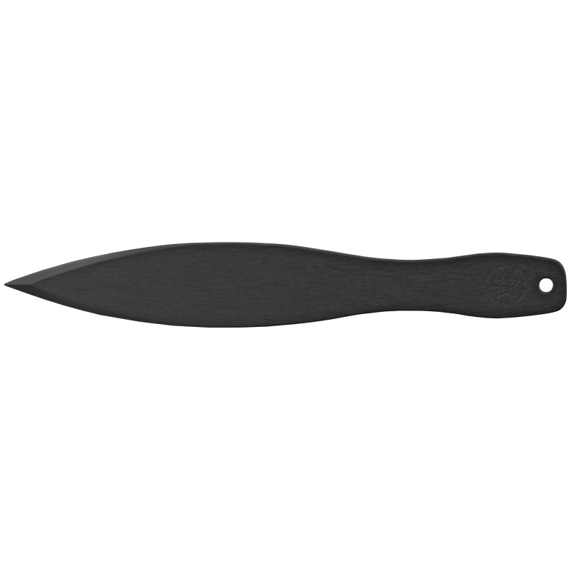 Cold Steel, Mini Flight Sport, Fixed Blade Knife, Black, Plain Edge, Throwing Knife, 10" Overall Length, 1055 Carbon, Black Handle