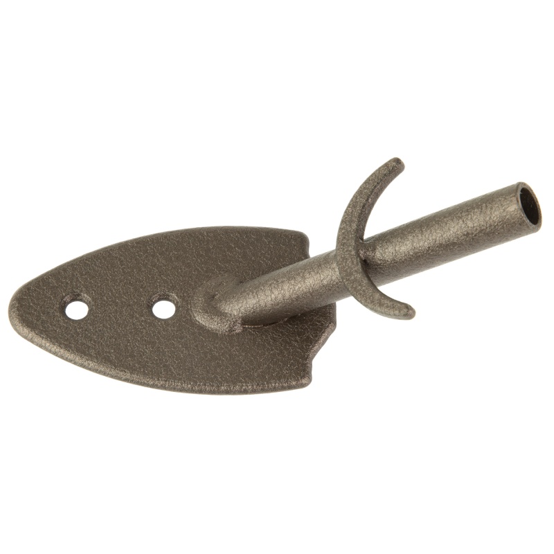 Skull Hooker, Flush Wall Mount, Powder Coat Finish, Brown