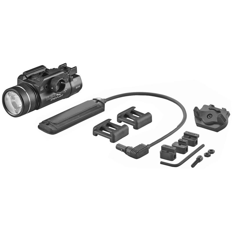 Streamlight, Tlr-1 Hl Long Gun Kit, Tac Light Kit, C4 Led, 1000 Lumens, W/Thumb Screw/Remote Pressure Switch, 2X Cr123 Batteries, Black