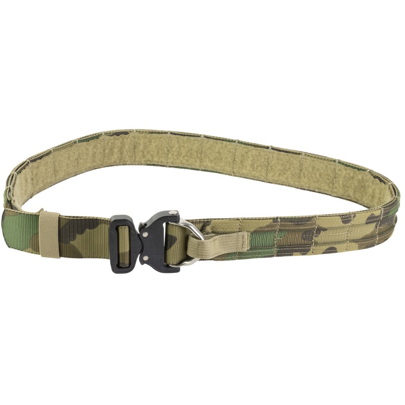 Eagle Industries, Large, Woodland Camo, Operator Gun Belt, Cobra Buckle Closure With Built-In D-Ring Attachment