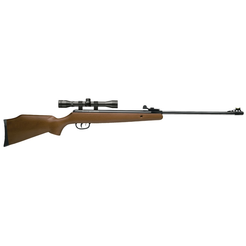 Crosman, Optimus, .177 Pellet, Brown Wood Stock, Break Barrel, W/4X32 Scope, Single Shot, 1200 Feet Per Second