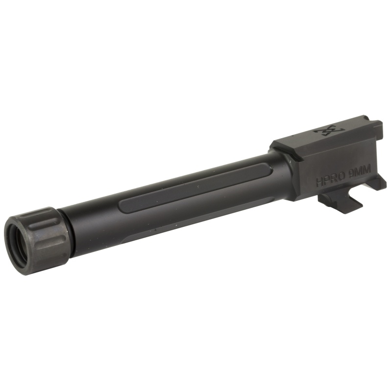 True Precision, Barrel, 9Mm, Threaded 1/2X28, Fits Springfield Hellcat Pro, Nitride Finish, Black