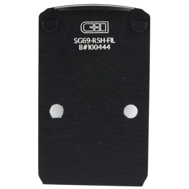 C&H Precision, V4, Optic Mounting Plate, For Sig P226/P229 Rx Series/Pro Series/Axg Scorpion W/R1p With Delta Point Pro Cut To Trijicon Sro/Rmr, Holosun 407C/507C/508C/508T, Matte Finish, Black