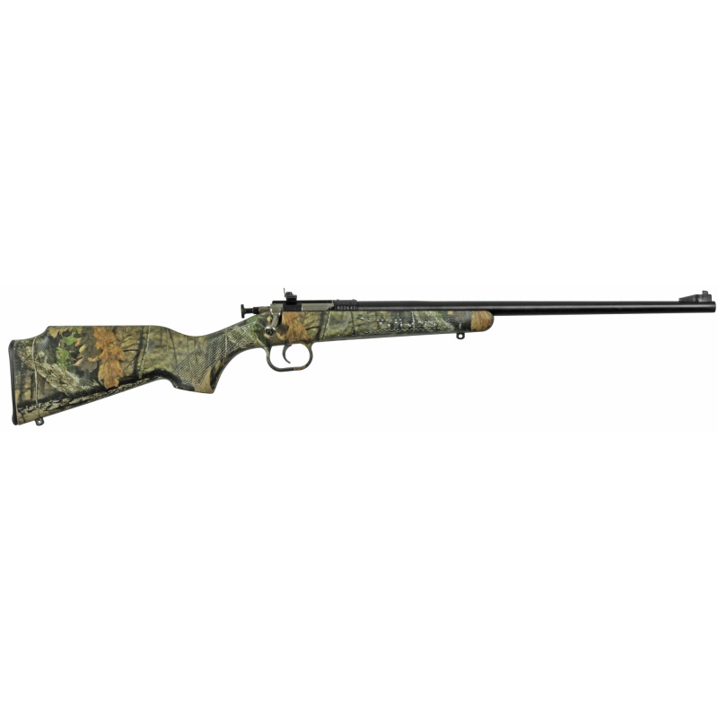 Keystone Sporting Arms, Crickett, Generation 2, Bolt Action Rifle, Single Shot, 22Lr, 16.125" Barrel, Blued Finish, Mossy Oak Stock, Includes Studs,