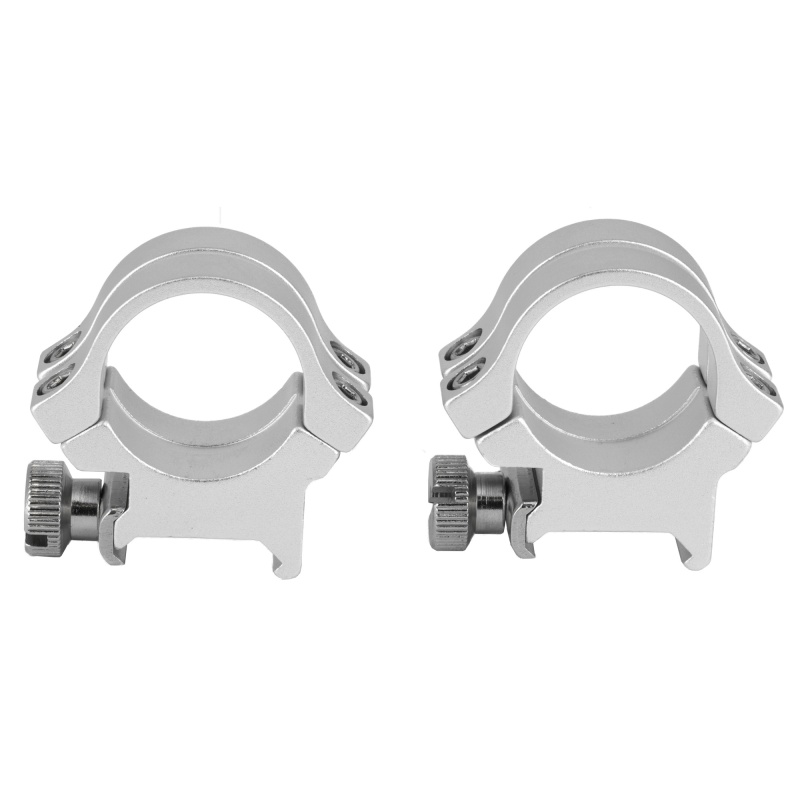 Weaver, Quad Lock Ring, 1", High, Silver Finish