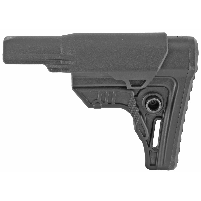 Leapers, Inc. - Utg, Utg Pro, Mil-Spec Stock, Black Finish, Fits Ar-15, Compact Size, Includes Cheek Rest Plus Removable Extended Cheek Rest Insert, Rubberized Butt Pad
