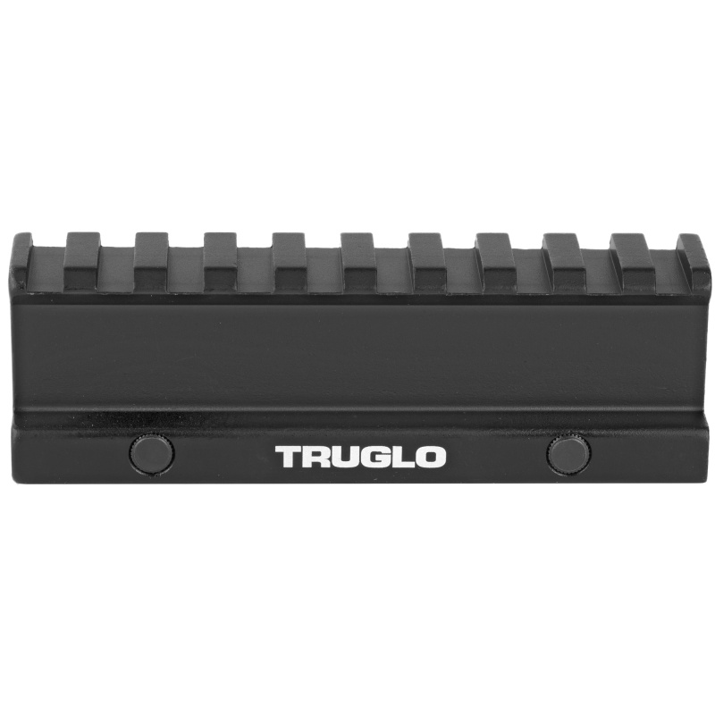 Truglo, Riser Mount Picatinny, Riser, Black, Picatinny Style Riser Mount, Raises Mounting Surface By 1"