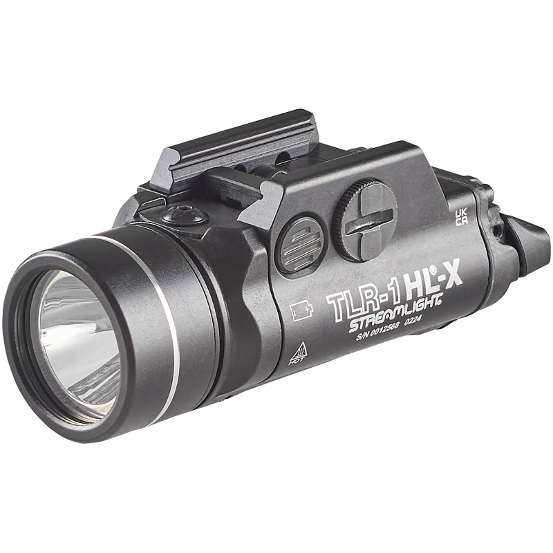 Streamlight, Tlr-1 Hl-X, Pistol Light, 1,000 Lumens With Cr123a Batteries, 1.5 Hour Run Time, Matte Finish, Black