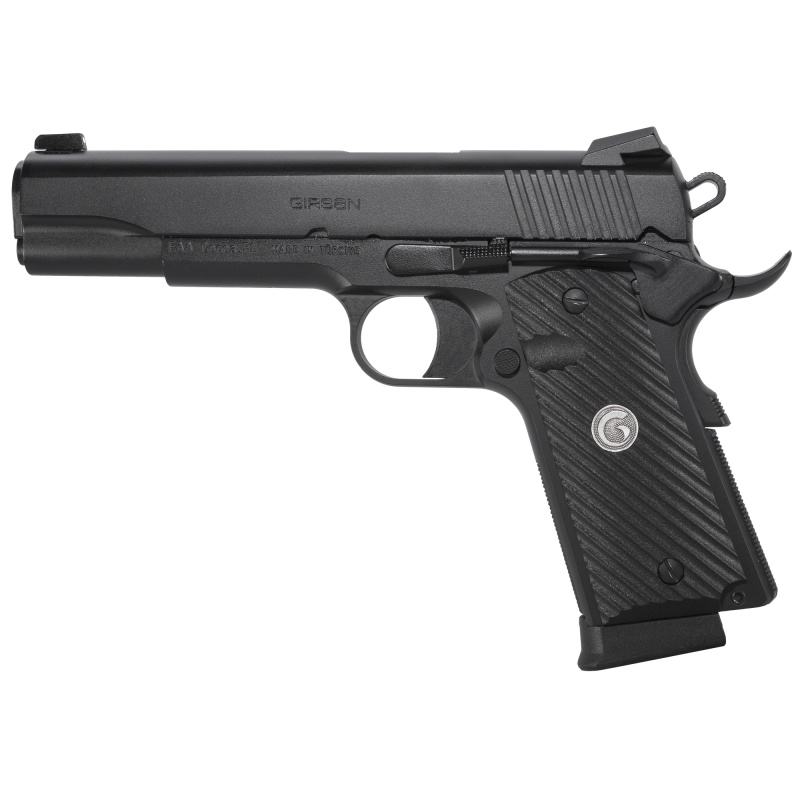 Girsan, Mc1911s Untouchable, 1911, Semi-Automatic, Metal Frame Pistol, Full-Size, 45Acp, 5" Barrel, Steel, Two Tone Finish, Black And Silver, G10 Grips, 3-Dot Sights, Ambidextrous Safety, 8 Rounds, 1 Magazine