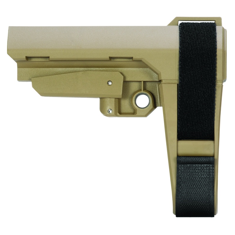 Sb Tactical, Sba3, Pistol Stabilizing Brace, Fits Ar Carbine Extension, Flat Dark Earth, 5 Position Adjustable, Includes Adjustable Nylon Strap