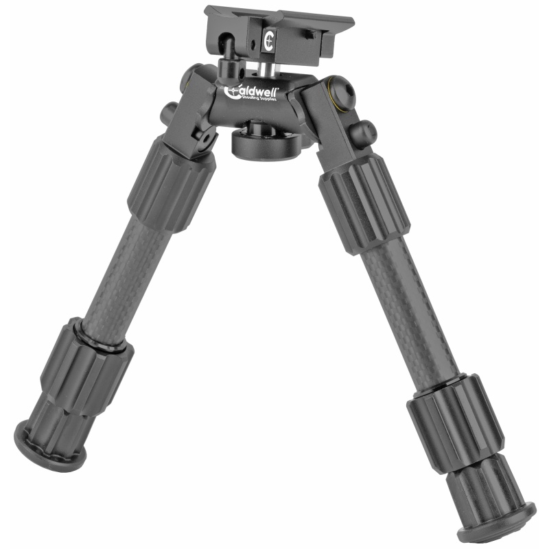 Caldwell, Accumax Swivel Stud Bipod, Carbon Fiber, 6"-9", Black