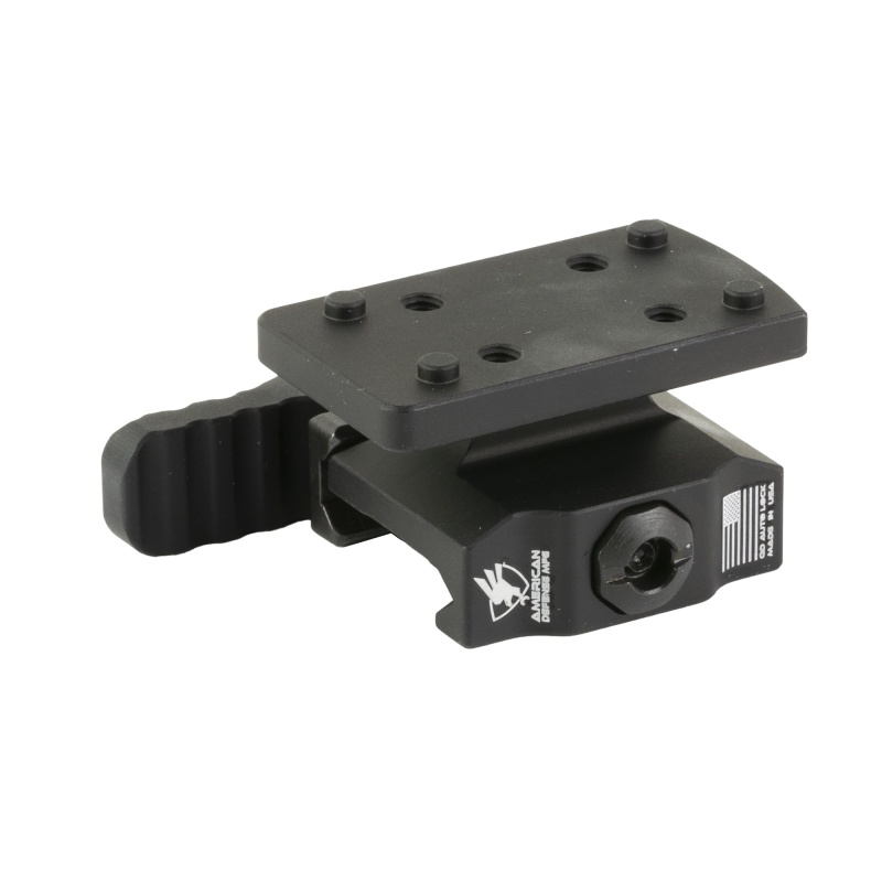 American Defense Mfg., Lightweight Tr, Quick Detach Mount, Co-Witness, Rmsc Footprint, Anodized Finish, Black