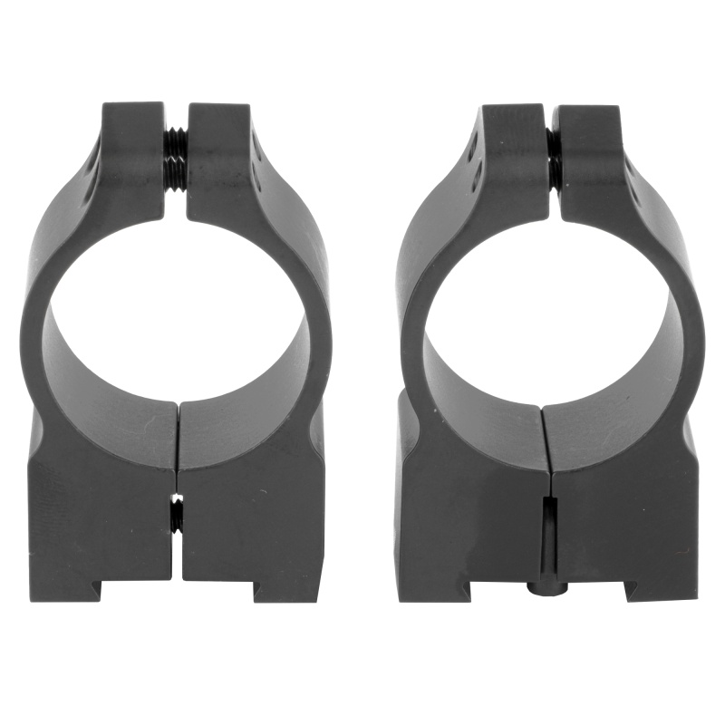 Warne, Permanent Attached Fixed Ring Set, Fits Tikka Grooved Receiver, 1" Medium, Matte Finish