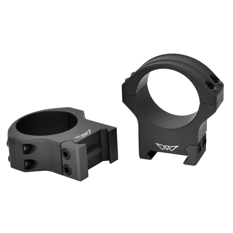 Warne, Hyperlite Rings, 34Mm High, Matte Finish, Black