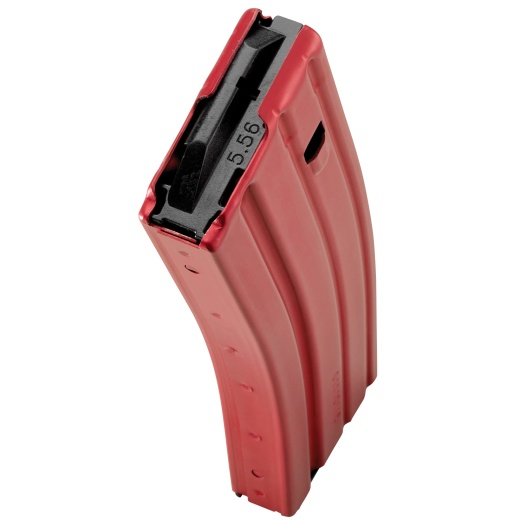 Duramag, Magazine, 223 Remington/5.56Nato, 30 Rounds, Fits Ar Rifles, Black Anti-Tilt Agf Follower, Aluminum, Red