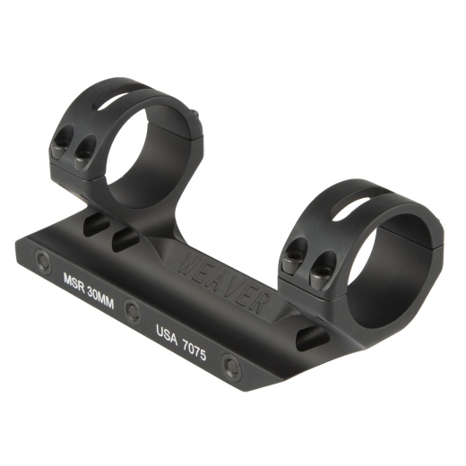 Weaver, Msr Mount, 30Mm, Aluminum, Fits Picatinny, Matte Finish, Black