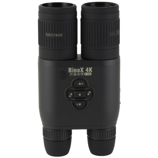 Atn Corp, Binox 4K, Night Vision Binocular, 4-16X65mm, Laser Rangefinder, Full Hd Video Recording, Wifi, Smooth Zoom And Smartphone Controlling With Ios Or Android Apps, Matte Finish, Black