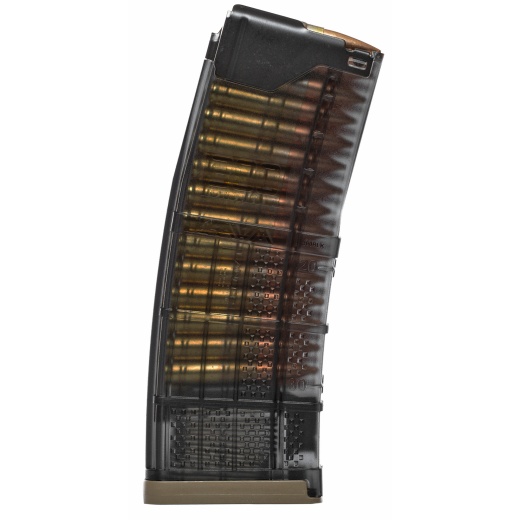 Lancer Systems, Magazine, L5 Advanced Warfighter, 300 Blackout, 30 Rounds, Fits Ar Rifles, Polymer, Translucent Smoke