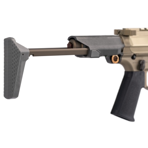 Q, Honey Badger Stock Assembly, Fits Honey Badger Receiver, Gray