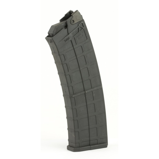 Promag Industries, Magazine, 12 Gauge 10 Rounds, Fits Saiga, For 2-3/4" Shells, Polymer, Black