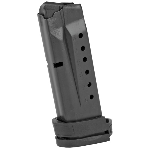 Promag Industries, Magazine, 9Mm, 8 Rounds, Fits S&W Shield, Steel, Blued Finish