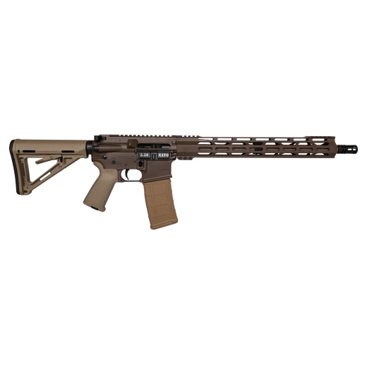 Diamondback Firearms, Db15, Semi-Automatic Rifle, Ar, 556 Nato/223 Remington, 16" Barrel, Carbine Length Gas System, Cerakote Finish, Brown, 15" Free Float M-Lok Handguard, Flat Dark Earth Furniture, Magpul Moe Stock And Grip, 30 Rounds, 1 Magazine