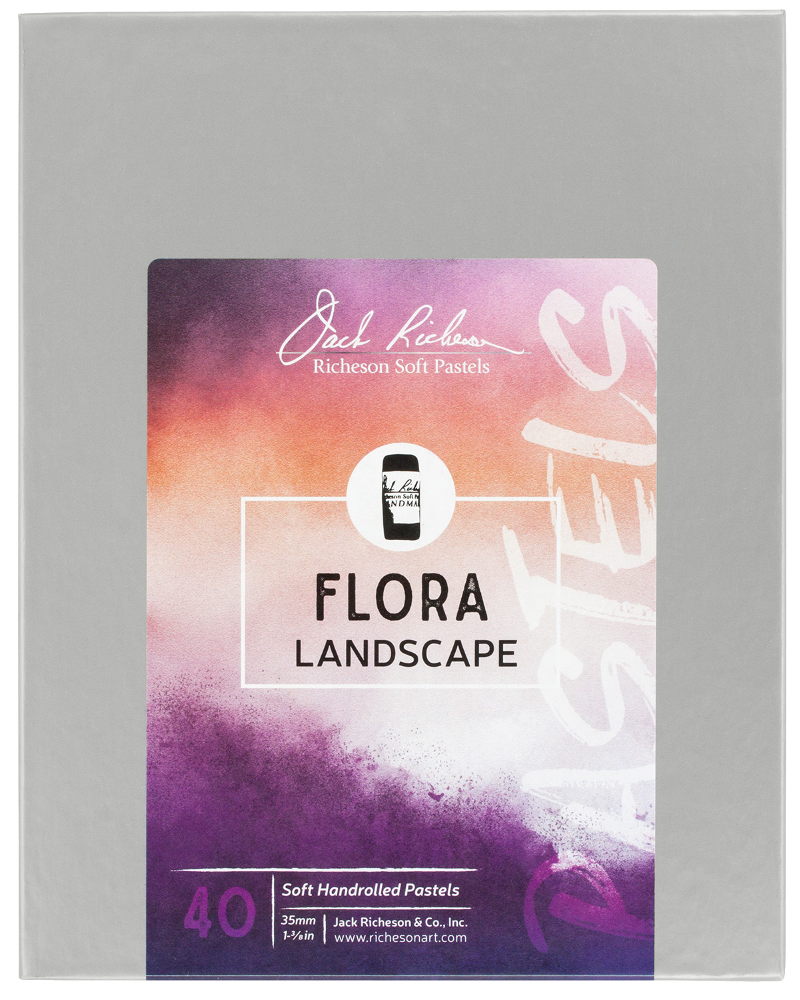 Richeson Soft Handrolled Pastels Set Of 40 - Color: Flora Landscape