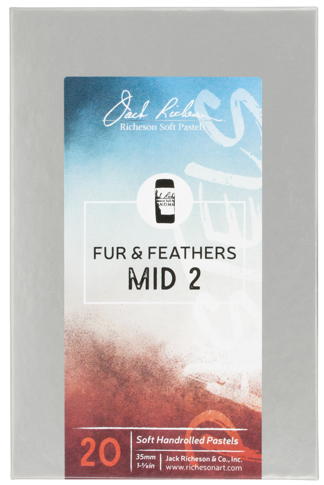 Richeson Soft Handrolled Pastels Set Of 20 - Color: Fur And Feathers Mid 2