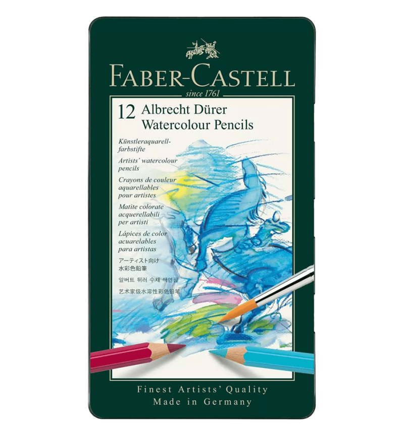 Faber-Castell Albrecht Durer Artists' Watercolor Pencil Metal Tin Of 12