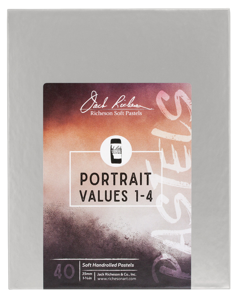 Richeson Soft Handrolled Pastels Set Of 40 - Color: Portrait Values 1-4