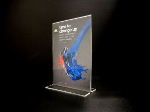 Acrylic Bottom Loading Display Sign Holder 4" X 6"