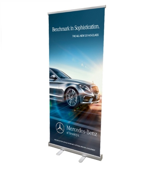Retractable Roll Up Banner Stand 33"