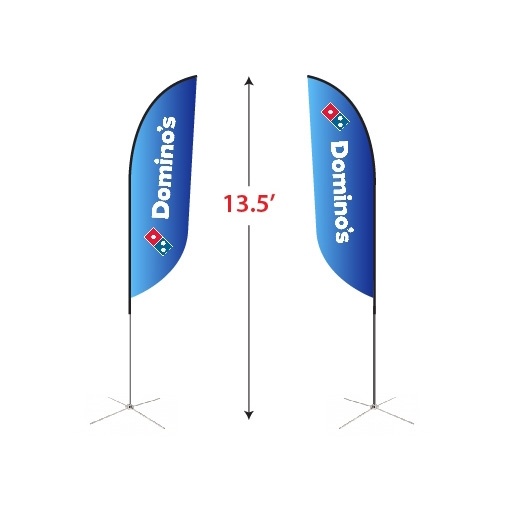 Medium Double-Sided Feather Flag Kit