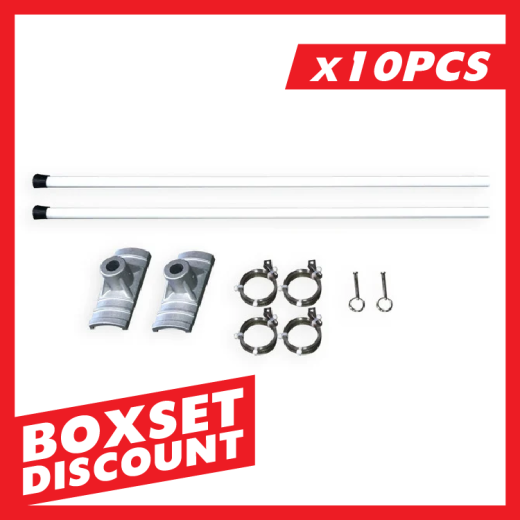 Street Pole Banner Brackets 36" - Hardware Only Box Sets [Qty 10 Pcs]