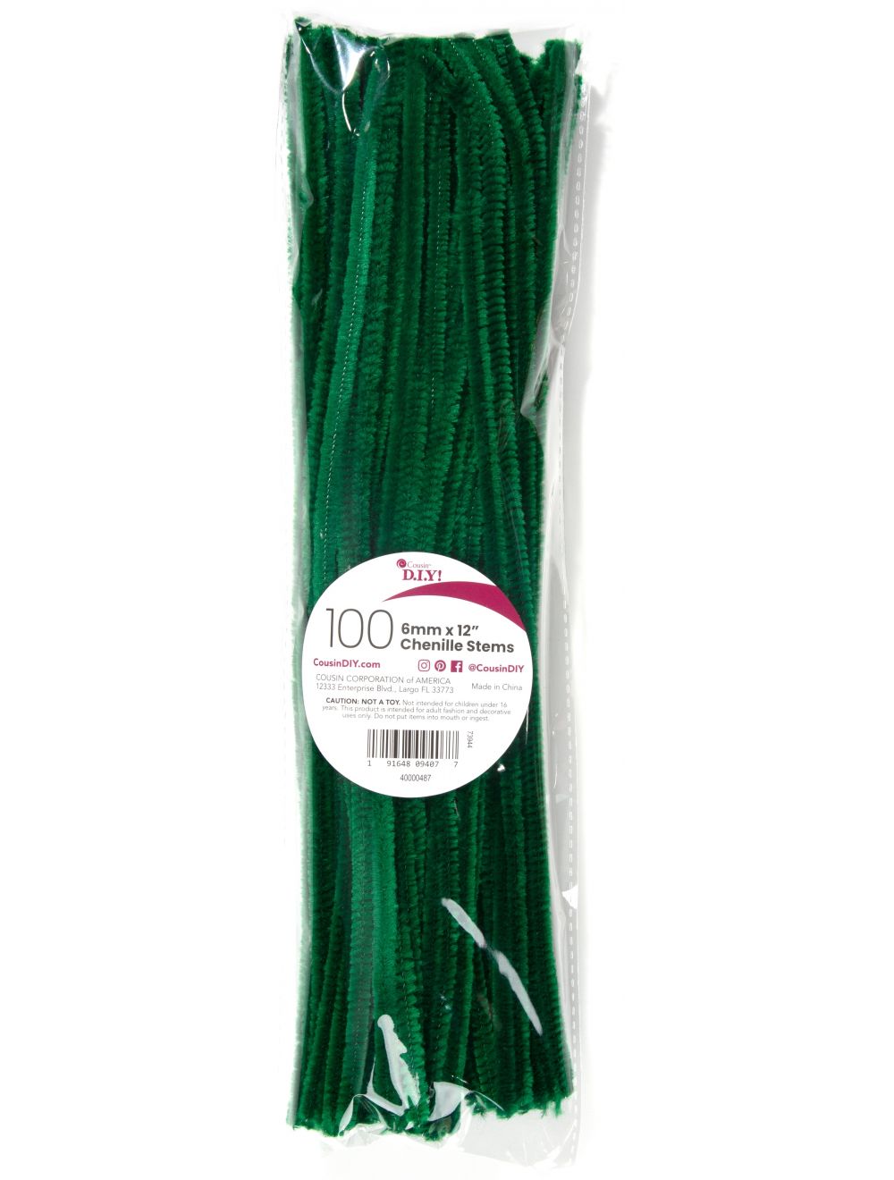 Touch of Nature 2 Pom-Poms 8/Pkg Kelly Green